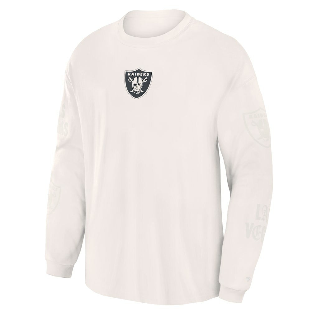 Las Vegas Raiders Oversized Type Play Long Sleeve T-Shirt - Gray - Fanatics