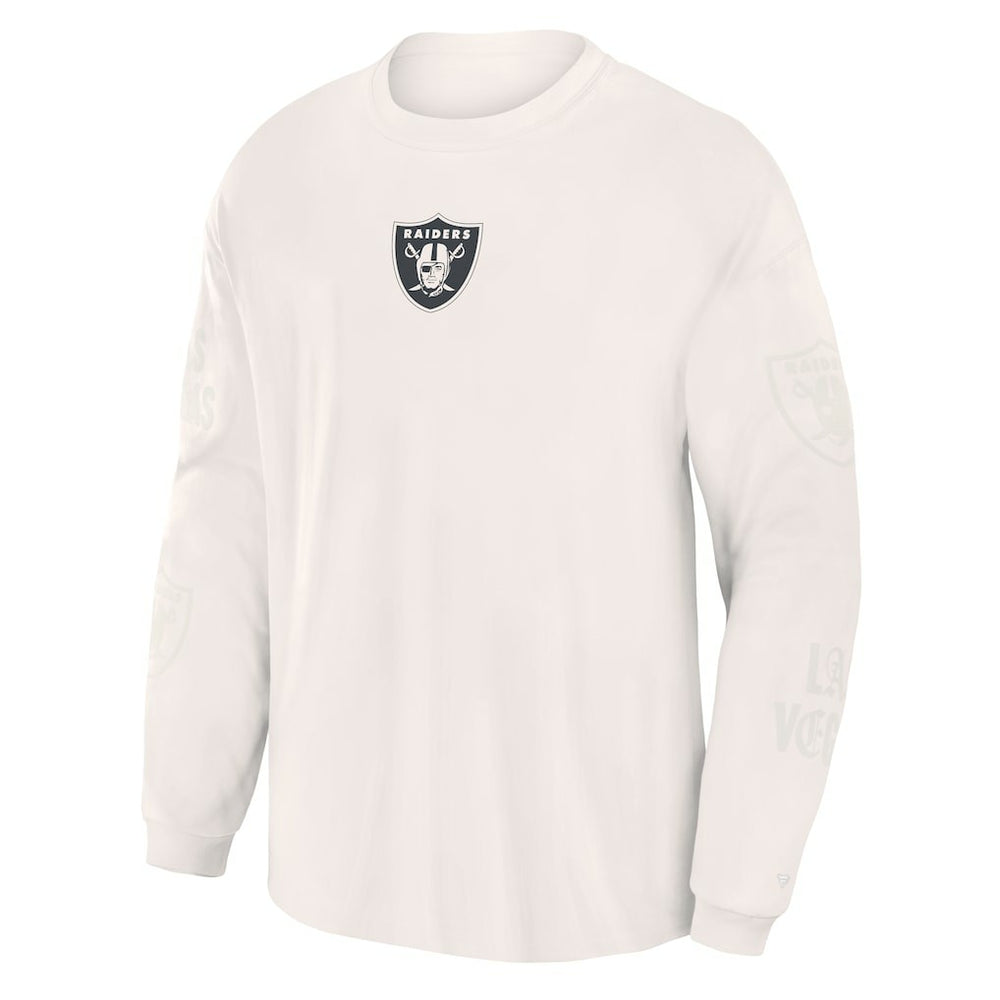 Las Vegas Raiders Oversized Type Play Long Sleeve T-Shirt - Gray - Fanatics