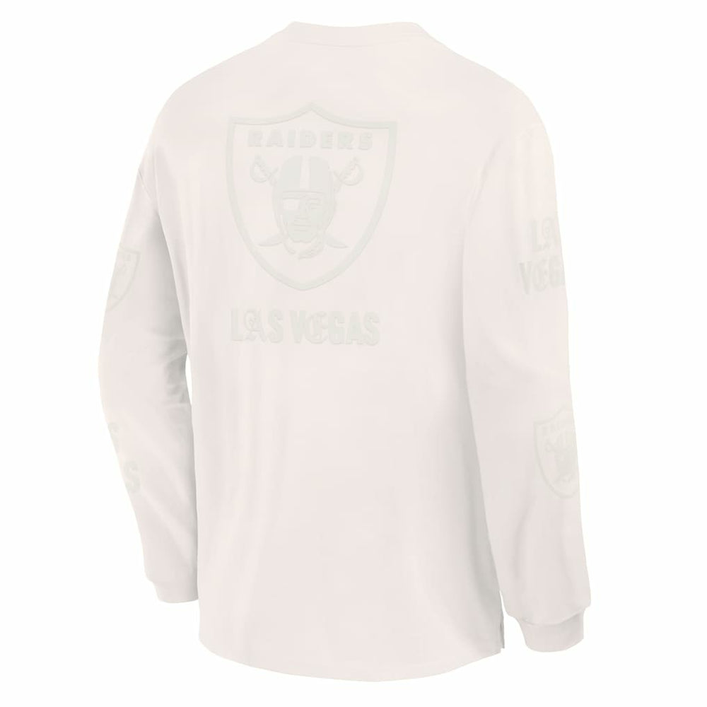 Las Vegas Raiders Oversized Type Play Long Sleeve T-Shirt - Gray - Fanatics