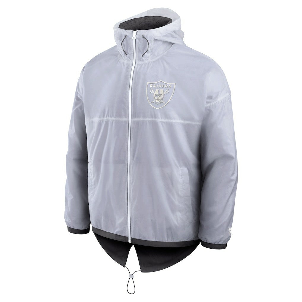 Las Vegas Raiders Type Play Down Full-Zip Jacket - White - Fanatics
