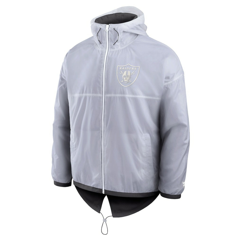 Las Vegas Raiders Type Play Down Full-Zip Jacket - White - Fanatics
