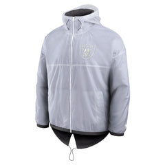 Las Vegas Raiders Type Play Down Full-Zip Jacket - White - Fanatics