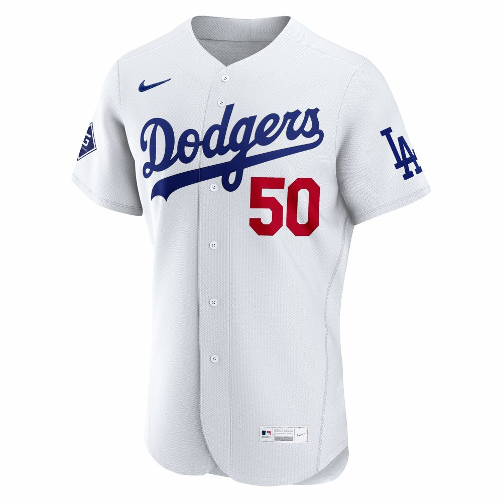 Mookie Betts Los Angeles Dodgers Nike Home Authentic Sponsor Patch Jersey Discount