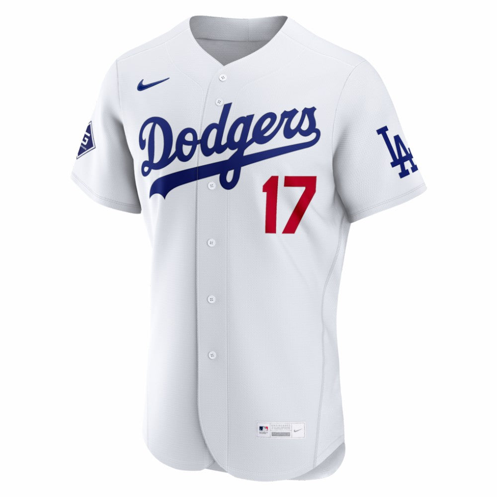 Shohei Ohtani Los Angeles Dodgers Nike Home Authentic Sponsor Patch Jersey for sale