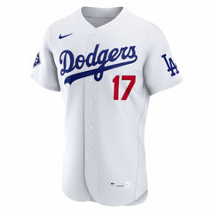 Shohei Ohtani Los Angeles Dodgers Nike Home Authentic Sponsor Patch Jersey for sale