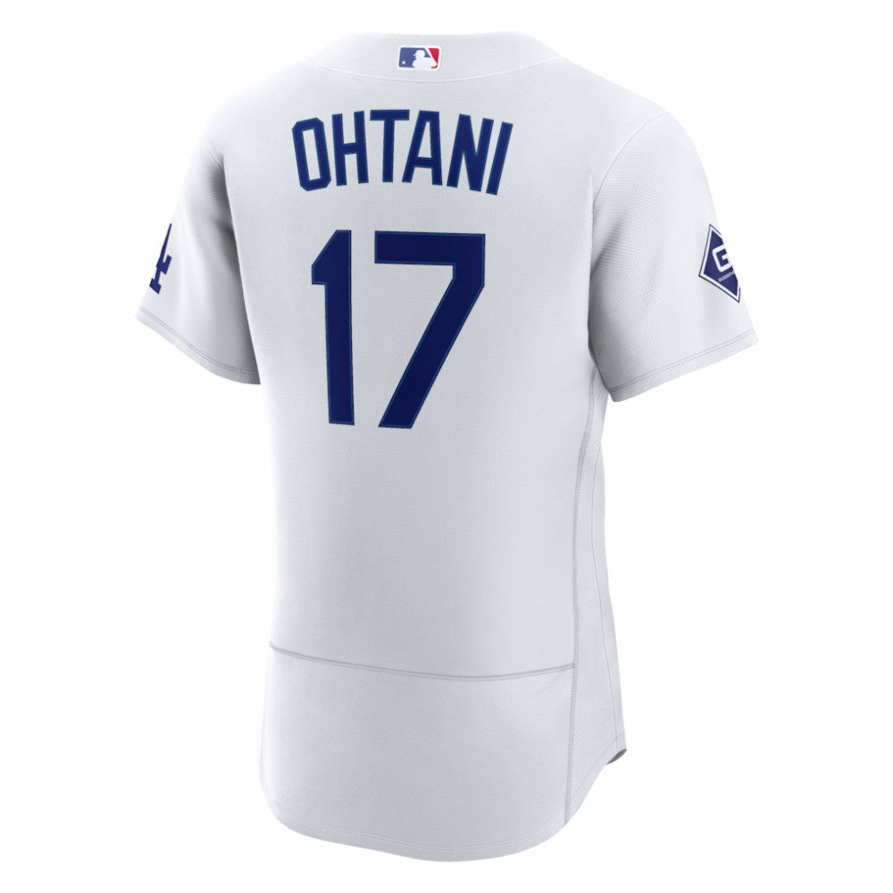 Shohei Ohtani Los Angeles Dodgers Nike Home Authentic Sponsor Patch Jersey for sale