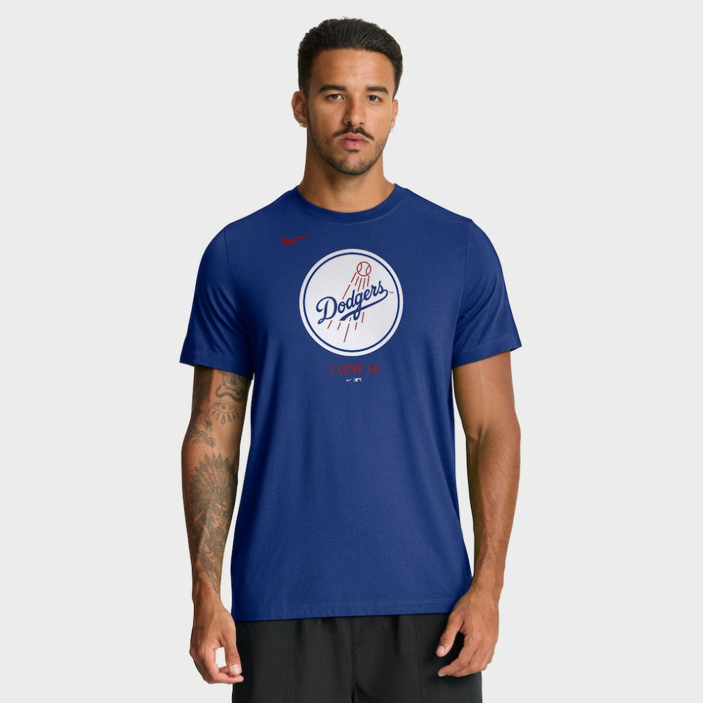 Los Angeles Dodgers Nike Tri-Blend Logo T-Shirt Near Me
