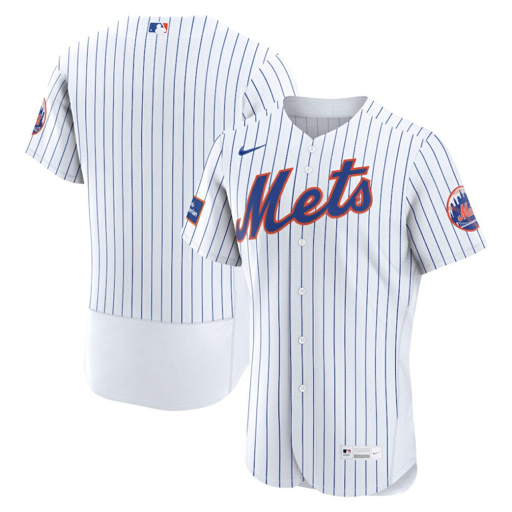 New York Mets Nike Home Sponsor Patch Authentic Jersey Sale