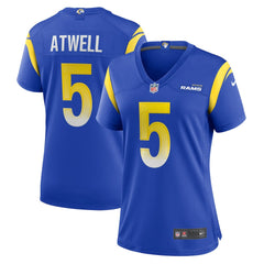 Tutu Atwell Los Angeles Rams Women's Home Game Jersey - Royal - Nike
