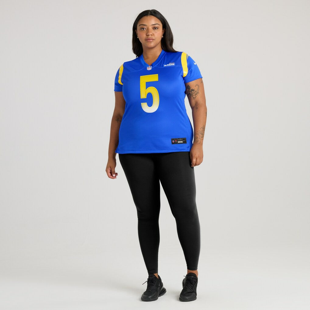 Tutu Atwell Los Angeles Rams Women's Home Game Jersey - Royal - Nike