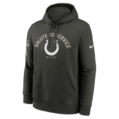 Indianapolis Colts Salute To Service Club Fleece Hoodie - Olive - Nike