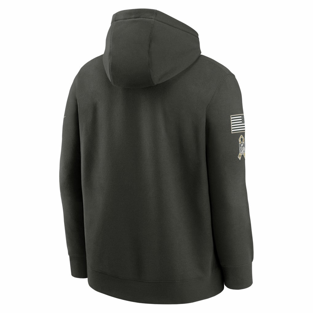 Indianapolis Colts Salute To Service Club Fleece Hoodie - Olive - Nike