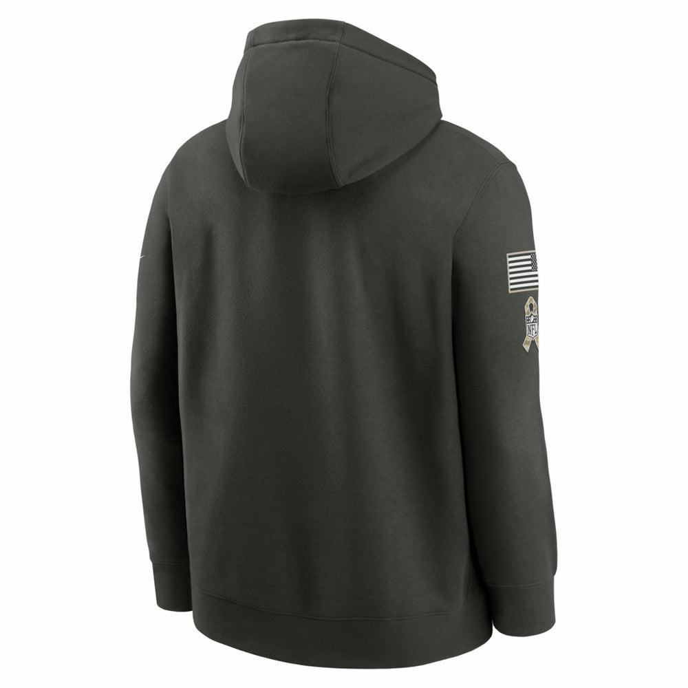 Indianapolis Colts Salute To Service Club Fleece Hoodie - Olive - Nike