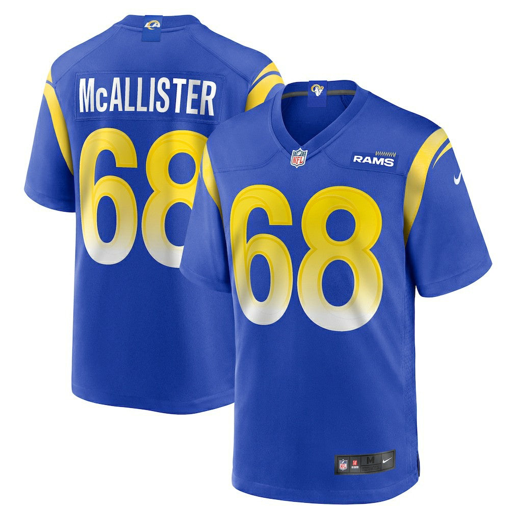 Mike McAllister Los Angeles Rams Home Game Jersey - Royal - Nike