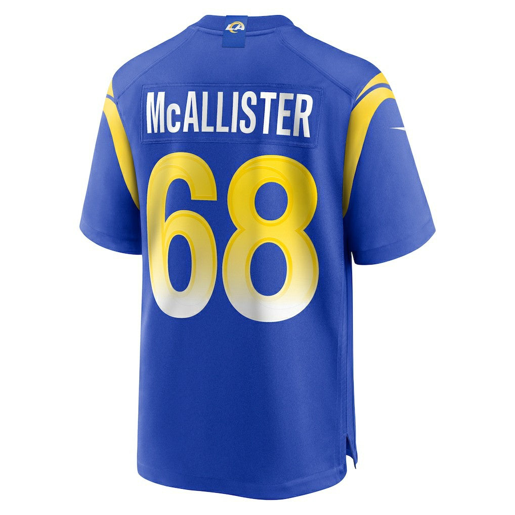 Mike McAllister Los Angeles Rams Home Game Jersey - Royal - Nike