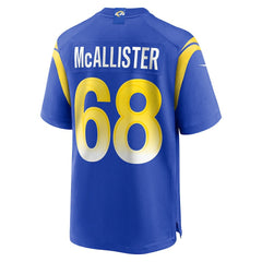 Mike McAllister Los Angeles Rams Home Game Jersey - Royal - Nike