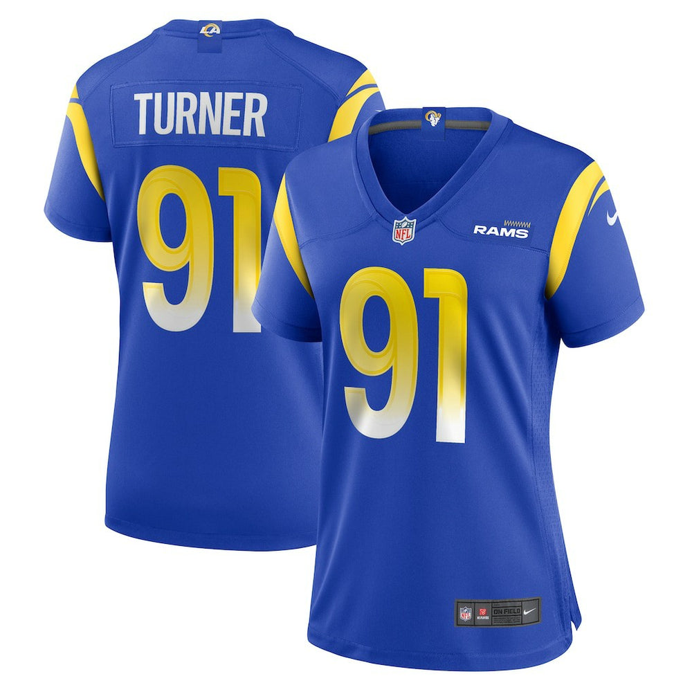 Kobie Turner Los Angeles Rams Women's Home Game Jersey - Royal - Nike