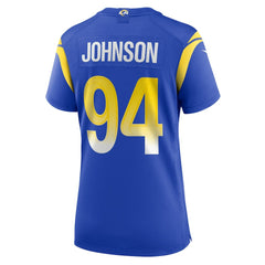 Desjuan Johnson Los Angeles Rams Women's Home Game Jersey - Royal - Nike