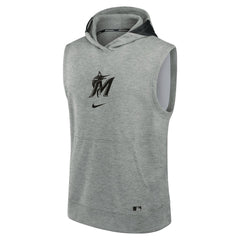 Miami Marlins Nike Authentic Collection Early Work Dri-FIT Sleeveless Hoodie Online