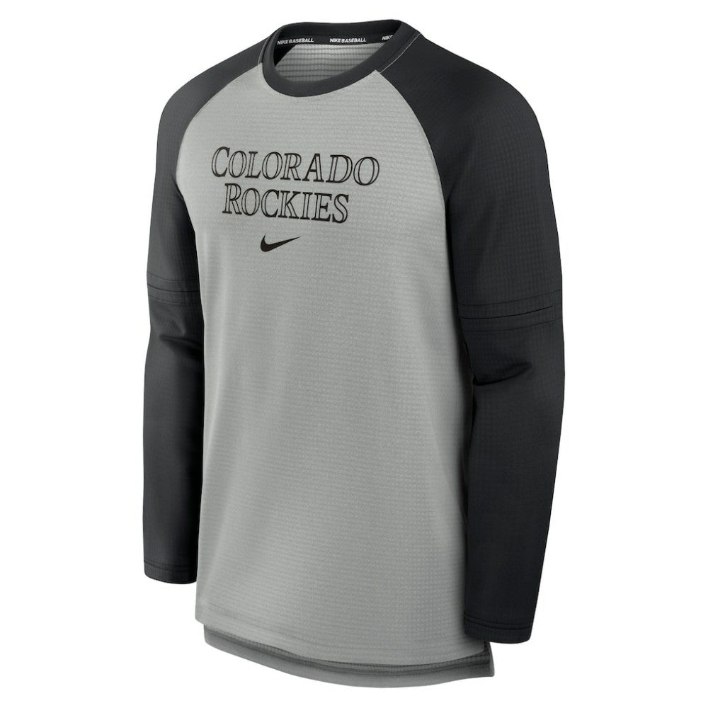 Colorado Rockies Nike Authentic Collection Game Time Raglan Performance Long Sleeve T-Shirt Outlet