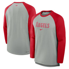 Los Angeles Angels Nike Authentic Collection Game Time Raglan Performance Long Sleeve T-Shirt Outlet