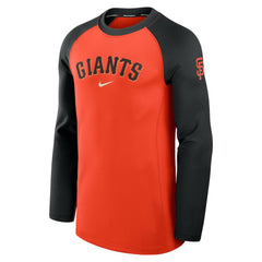 San Francisco Giants Nike Authentic Collection Game Time Dri-FIT Raglan Long Sleeve T-Shirt - Orange/Black Discount
