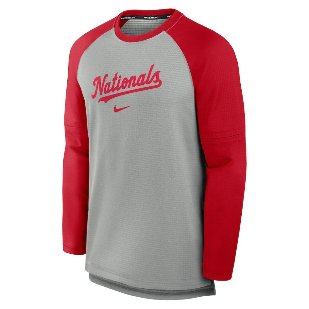 Washington Nationals Nike Authentic Collection Game Time Raglan Performance Long Sleeve T-Shirt Online