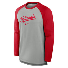 Washington Nationals Nike Authentic Collection Game Time Raglan Performance Long Sleeve T-Shirt Online