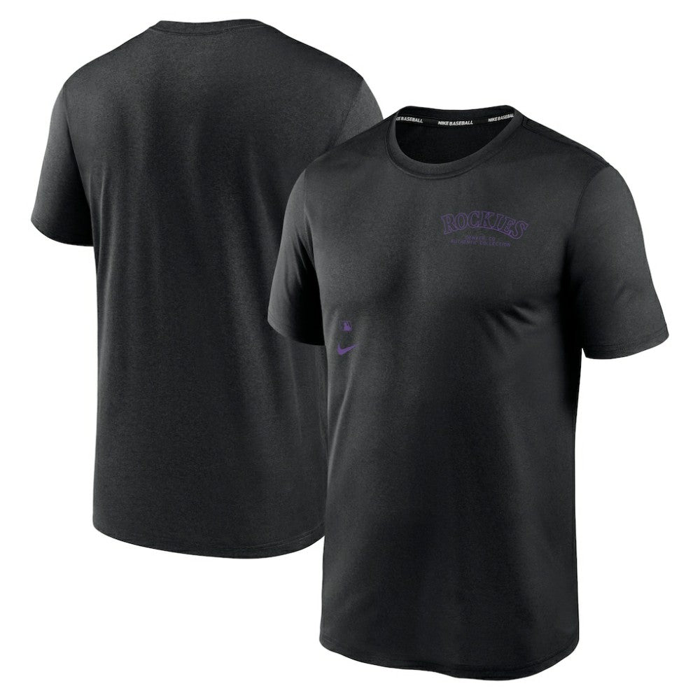 Colorado Rockies Nike Authentic Collection Early Work Tri-Blend Performance T-Shirt Outlet