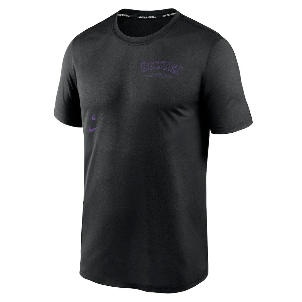 Colorado Rockies Nike Authentic Collection Early Work Tri-Blend Performance T-Shirt Outlet