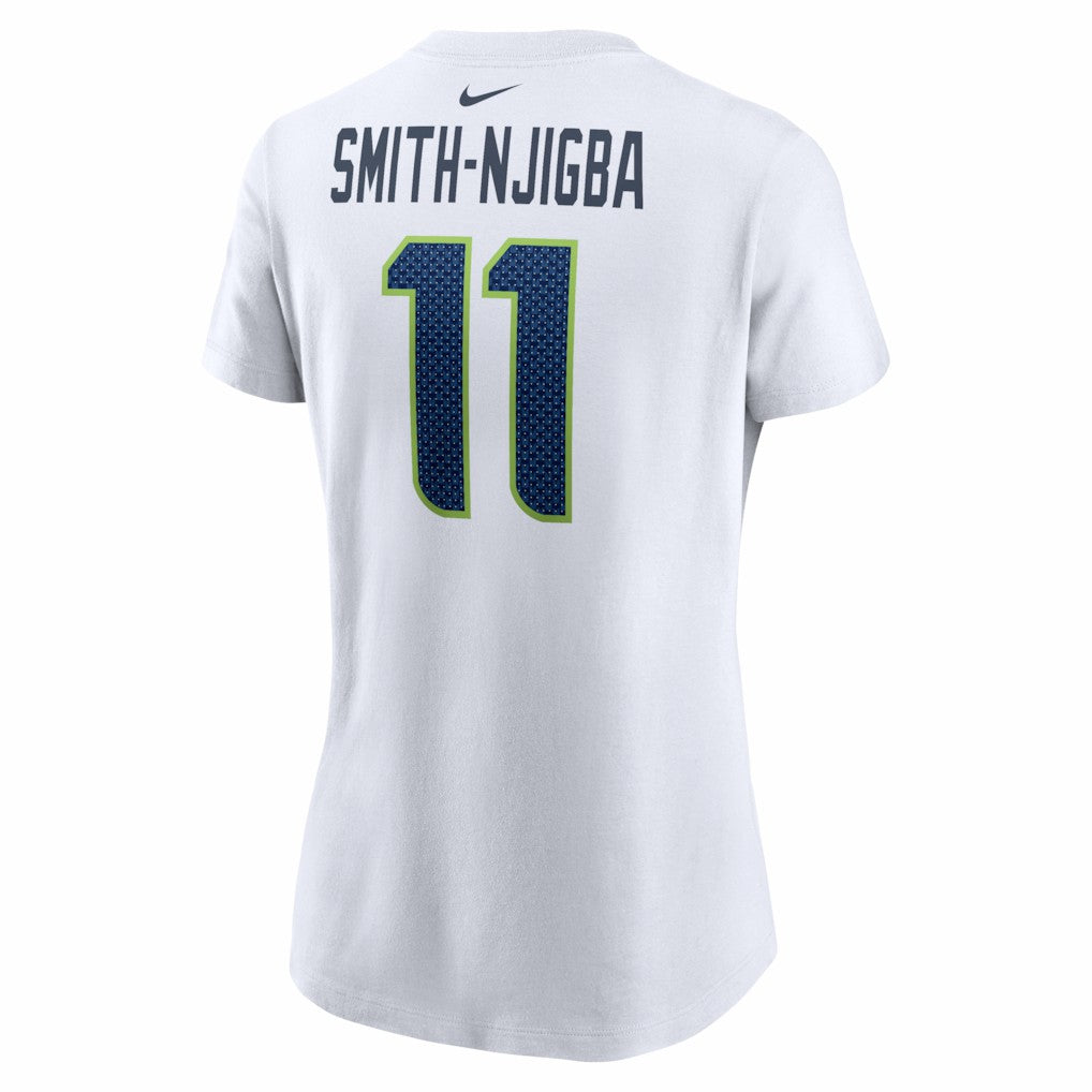 Jaxon Smith-Njigba Seattle Seahawks Women's Player Name & Number T-Shirt - White - Nike