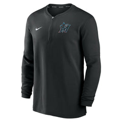 Miami Marlins Nike Authentic Collection Game Time Performance Quarter-Zip Top Sale