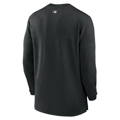 Miami Marlins Nike Authentic Collection Game Time Performance Quarter-Zip Top Sale