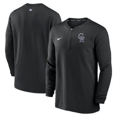 Colorado Rockies Nike Authentic Collection Game Time Performance Quarter-Zip Top Discount