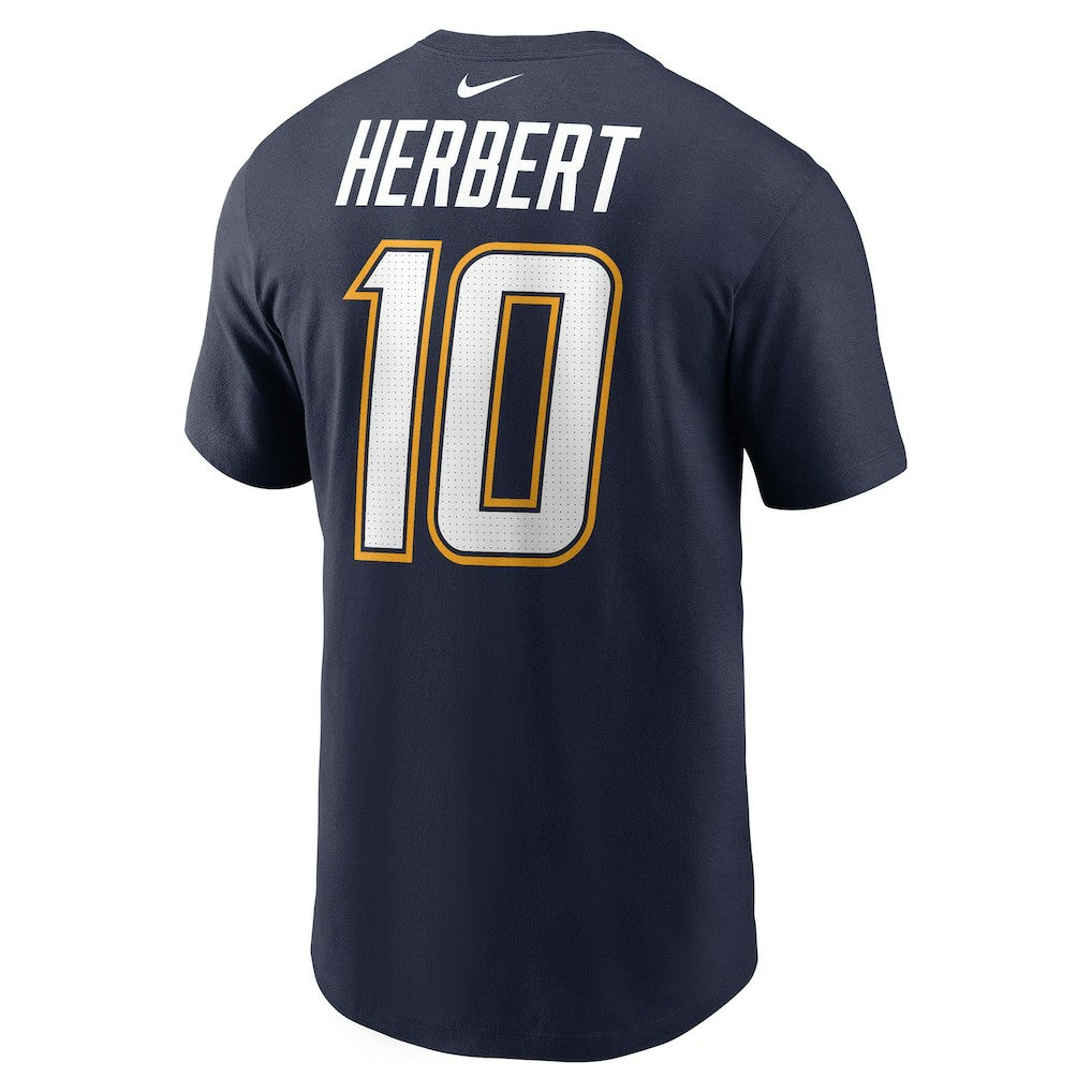 Justin Herbert Los Angeles Chargers Alternate Super Chargers Name & Number T-Shirt - Navy - Nike