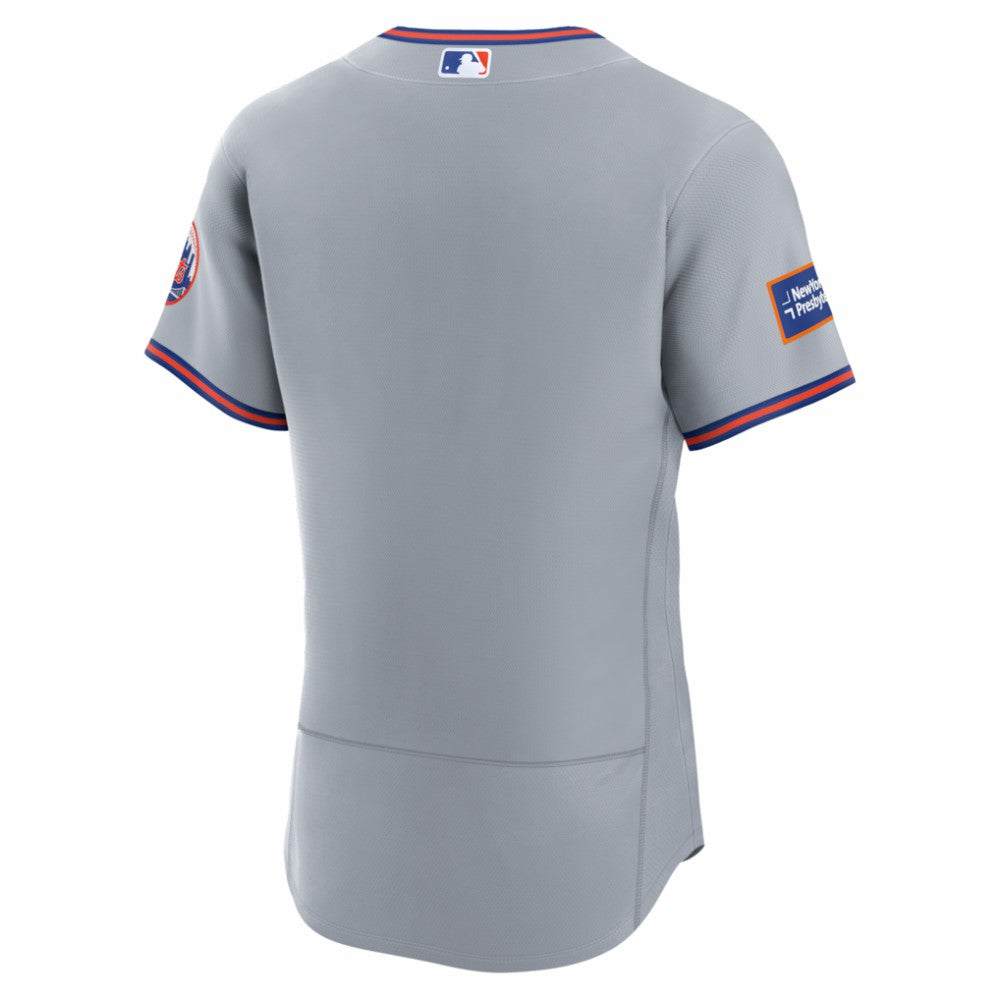 New York Mets Nike Road Sponsor Patch Authentic Jersey Outlet