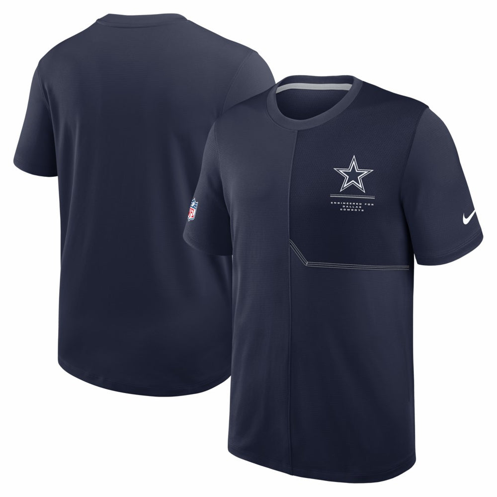 Dallas Cowboys Sideline UV Dri-FIT Coach Shirt - Navy - Nike