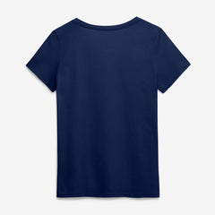 Denver Broncos Logo Athletic Women's Primary Logo V-Neck T-Shirt - Navy - NFL