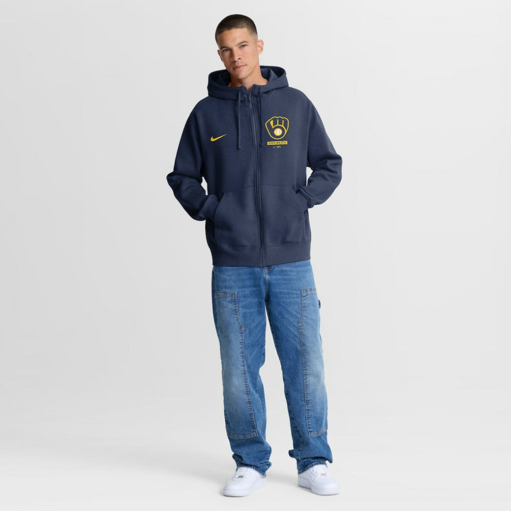 Milwaukee Brewers Nike Primetime Lockup Full-Zip Hoodie for sale