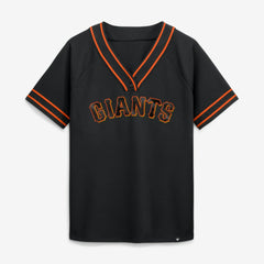San Francisco Giants Fanatics Women's Diva Race Ahead Raglan V-Neck T-Shirt Outlet