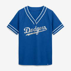 Los Angeles Dodgers Fanatics Women's Diva Race Ahead Raglan V-Neck T-Shirt Online