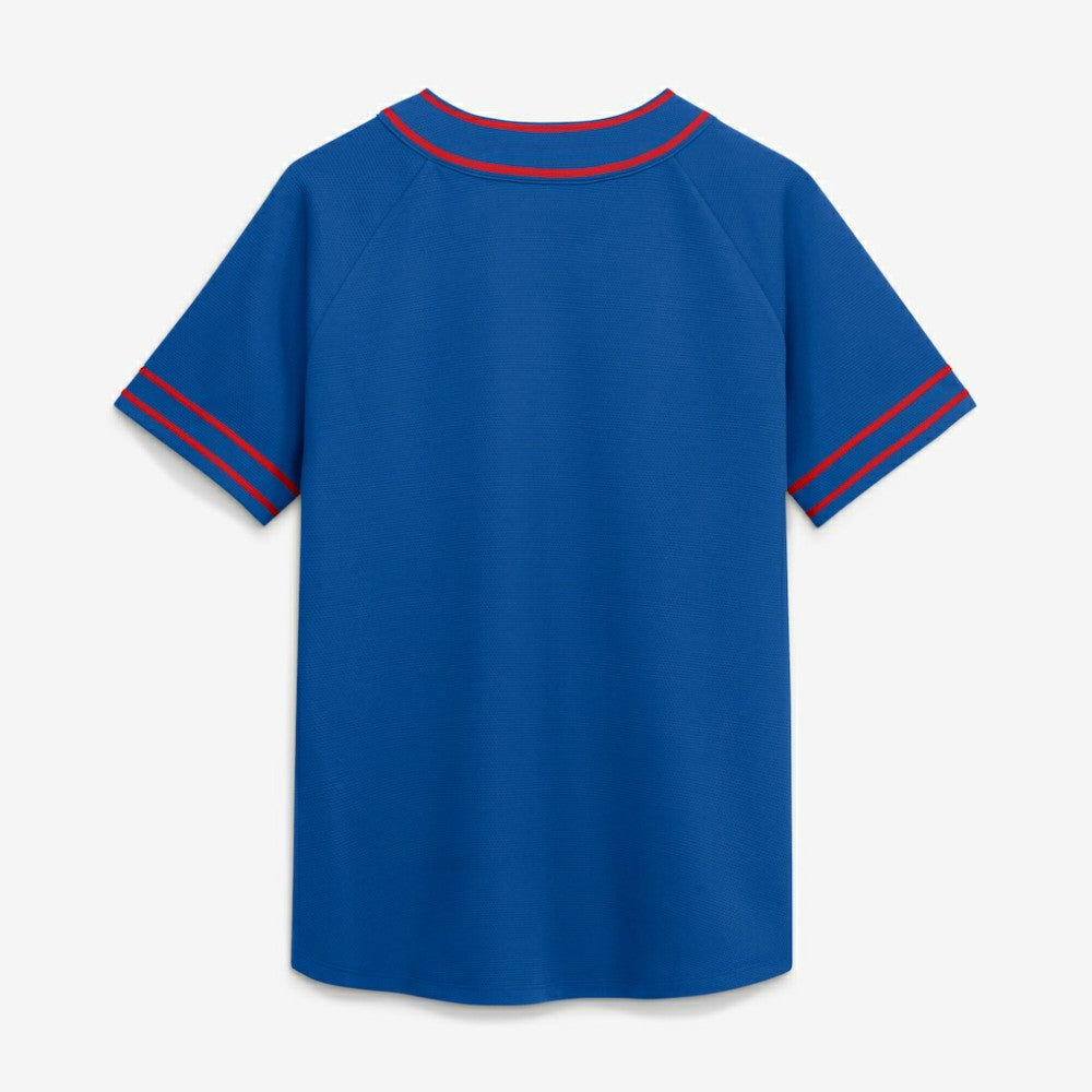 Chicago Cubs Fanatics Women's Diva Race Ahead Raglan V-Neck T-Shirt Outlet