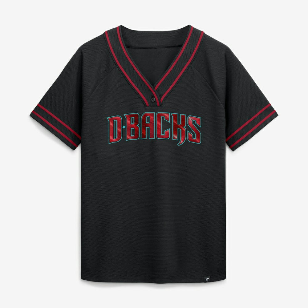Arizona Diamondbacks Fanatics Women's Diva Race Ahead Raglan V-Neck T-Shirt Near Me