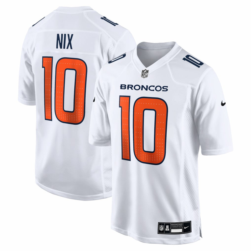 Bo Nix Denver Broncos Tundra Fashion Game Jersey - White - Nike