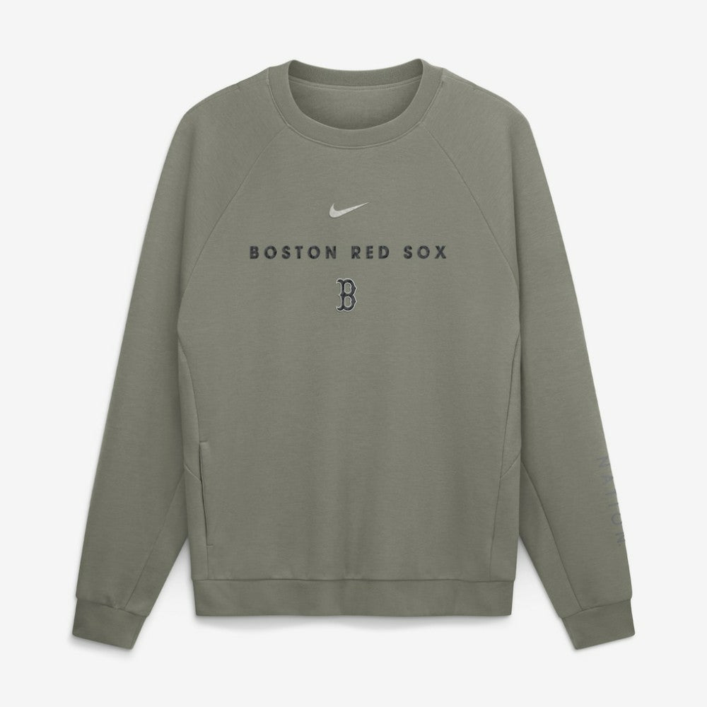 Boston Red Sox Nike Statement Primary Raglan Dri-FIT Sweatshirt Discount