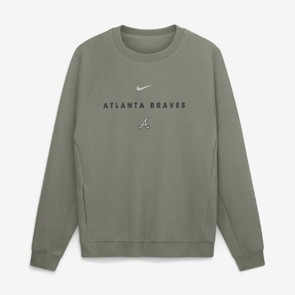 Atlanta Braves Nike Statement Primary Raglan Dri-FIT Sweatshirt Online