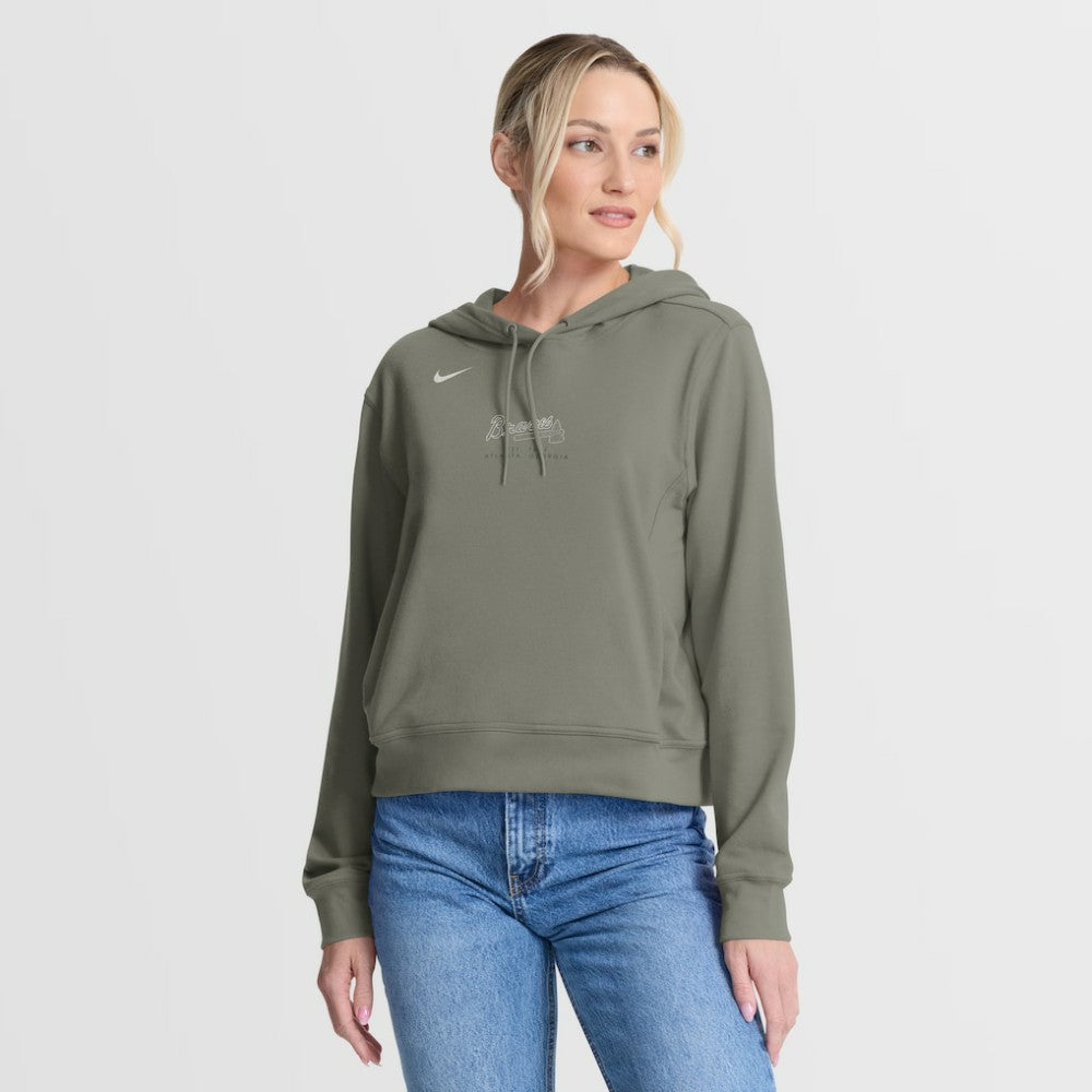 Atlanta Braves Nike Women's One Tri-Blend Dri-FIT Hoodie for sale