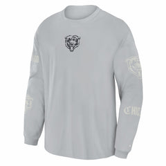 Chicago Bears Oversized Type Play Long Sleeve T-Shirt - Gray - Fanatics