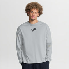 Detroit Lions Oversized Type Play Long Sleeve T-Shirt - Gray - Fanatics