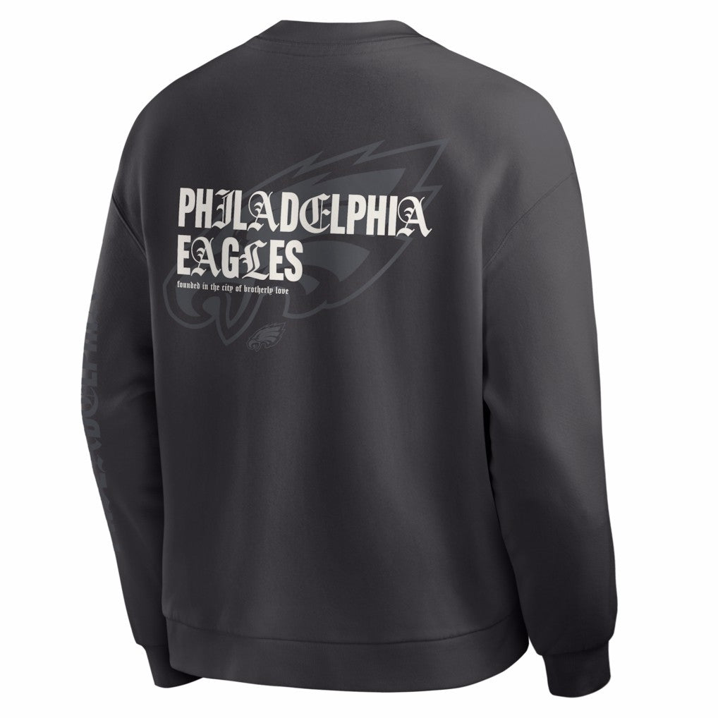 Philadelphia Eagles Oversized Type Play Multi Sweatshirt - Black - Fanatics